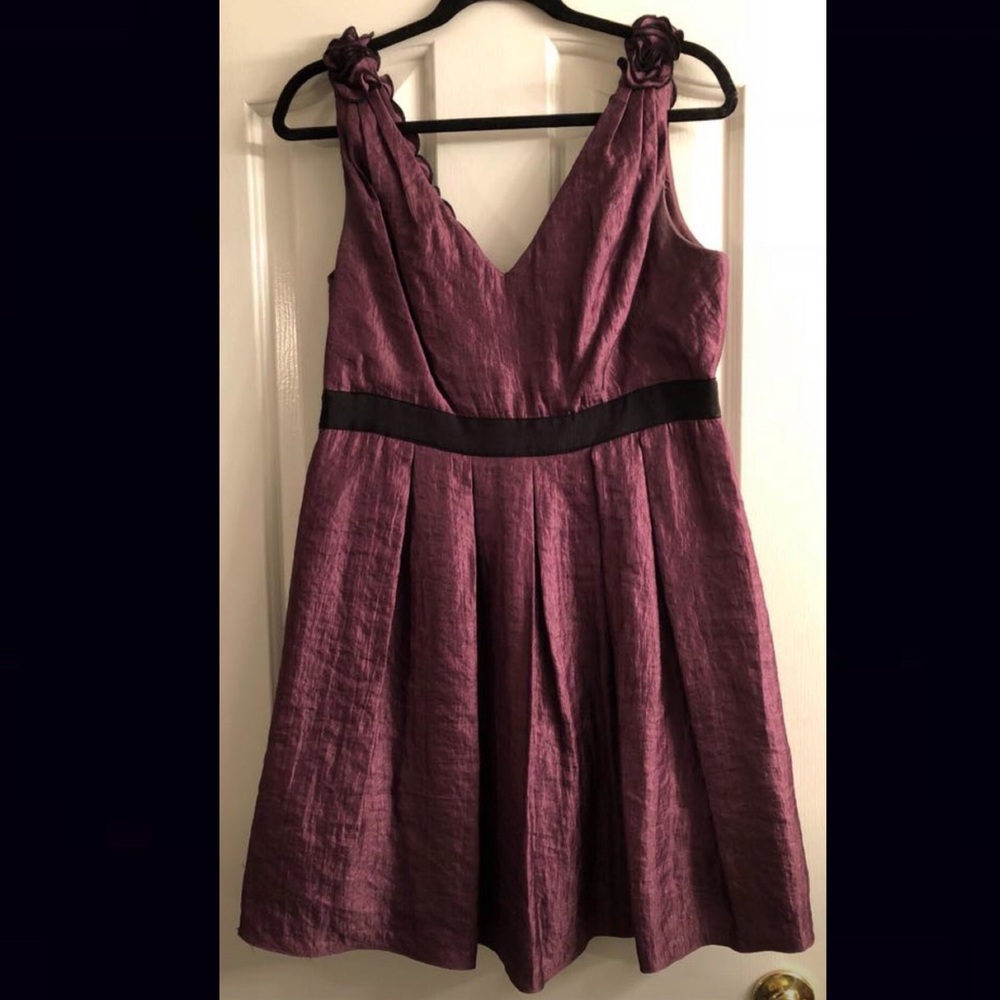 Plum Rossette Dress